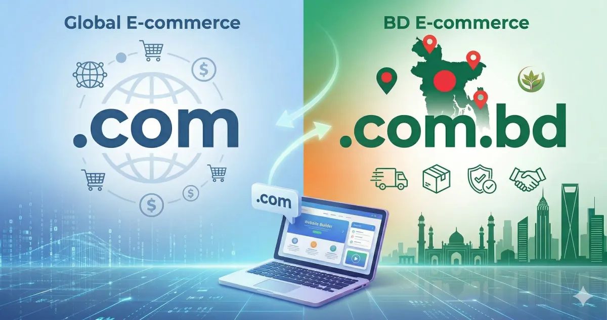 '.com' নাকি '.com.bd'? বাংলাদেশি ব্যবসার জন্য কোন ডোমেইনটি বেছে নেবেন?