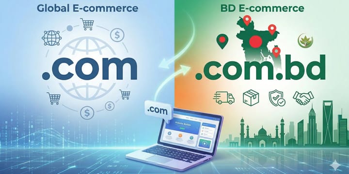 '.com' নাকি '.com.bd'? বাংলাদেশি ব্যবসার জন্য কোন ডোমেইনটি বেছে নেবেন?