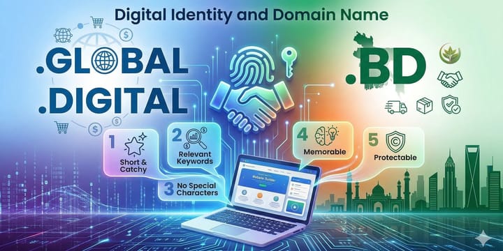ডোমেইন নেম কেন আপনার ব্যবসার ডিজিটাল পরিচয়? সঠিক নাম নির্বাচনের ৫টি টিপস